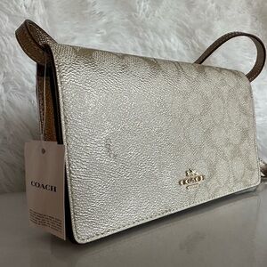 Coach Metallic Gold Crossbody Bag